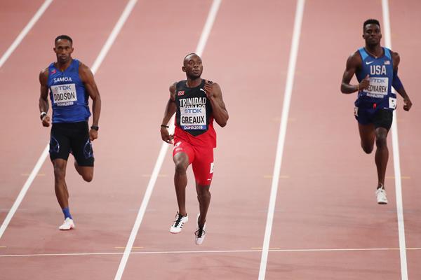 Kyle Greaux in the 200m at the IAAF World Athletics Championships Doha 2019 (Getty Images) © Copyright