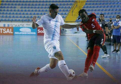 National futsal player Che Benny, right, in action at a past Concacaf World Cup Futsal Championships. - (Image obtained at newsday.co.tt)