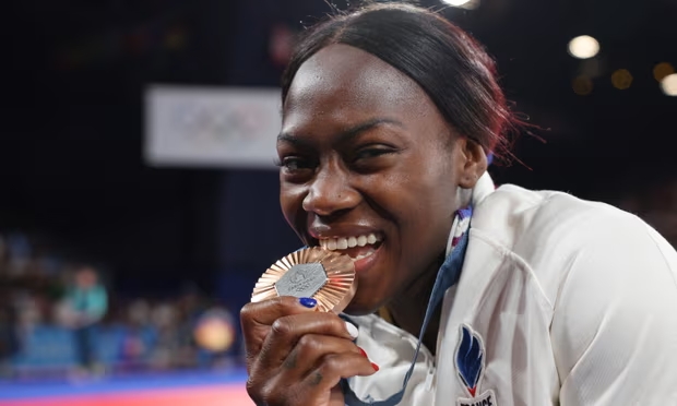 Clarisse Agbégnénou was born premature in the Brittany city of Rennes, where she had major kidney surgery as a tiny baby and was in a coma. Photograph: Jack Guez/AFP/Getty Images (Image obtained at theguardian.com)