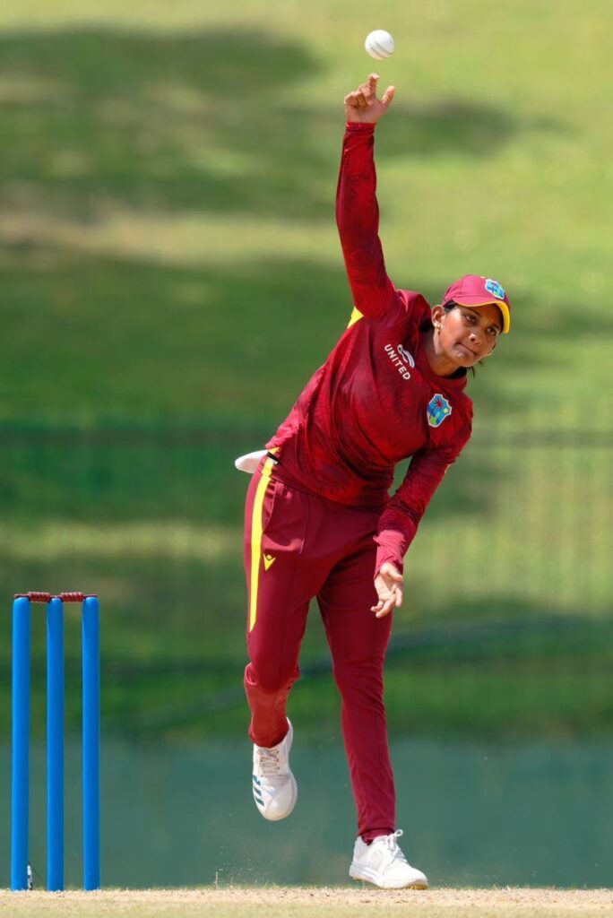 West Indies off-spinner Karishma Ramharack. - (Image obtained at newsday.co.tt)